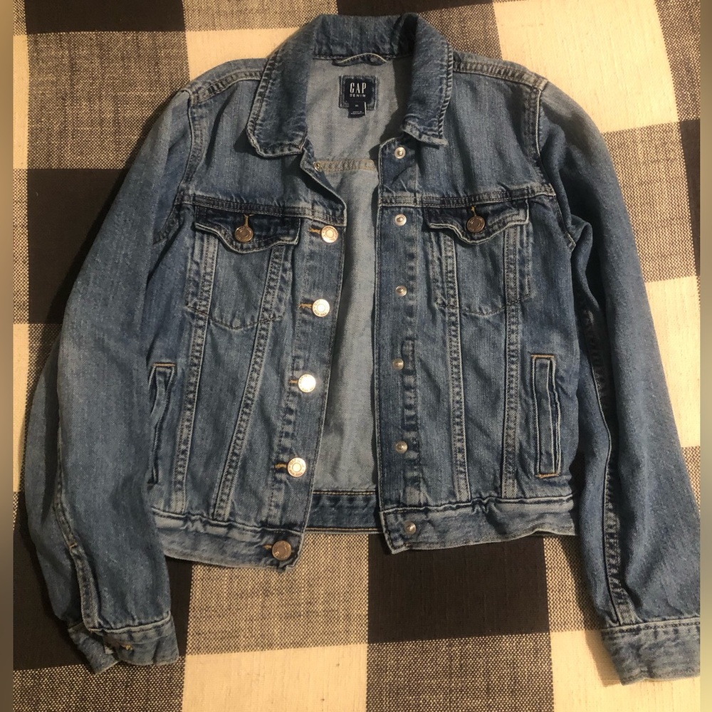 GAP Kids Classic Light Wash Denim Jacket - Blue